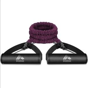 (R11) New Resistance Band- Medium Resistance Band with Cushioned Handles, 5-Feet